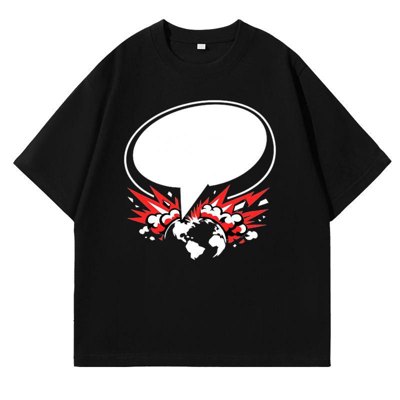T-shirt Rebellenball im Raster Glanzspiel