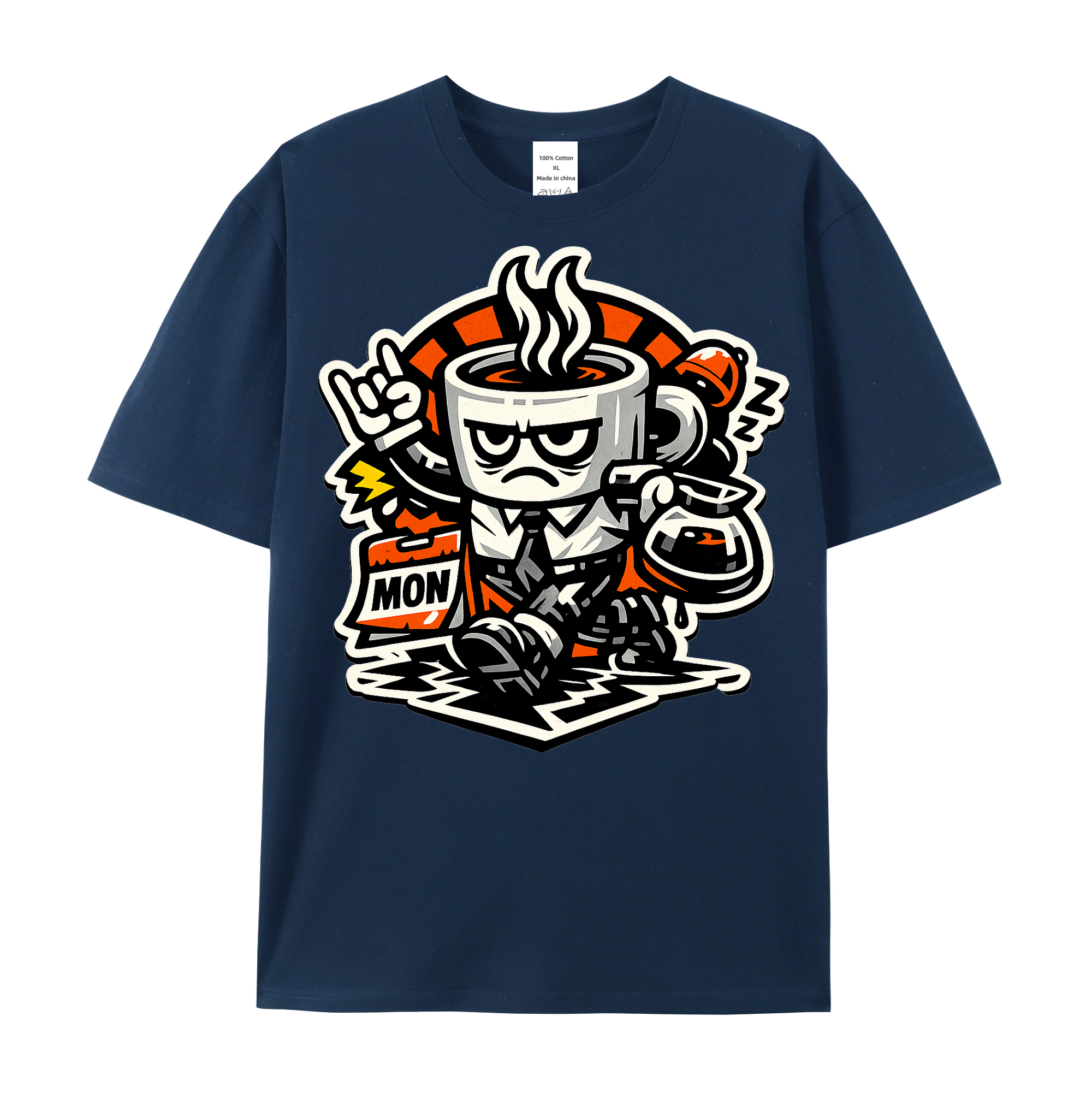 T-shirt Kaffeepanzer Montag - gewappnet für den Büroalltag