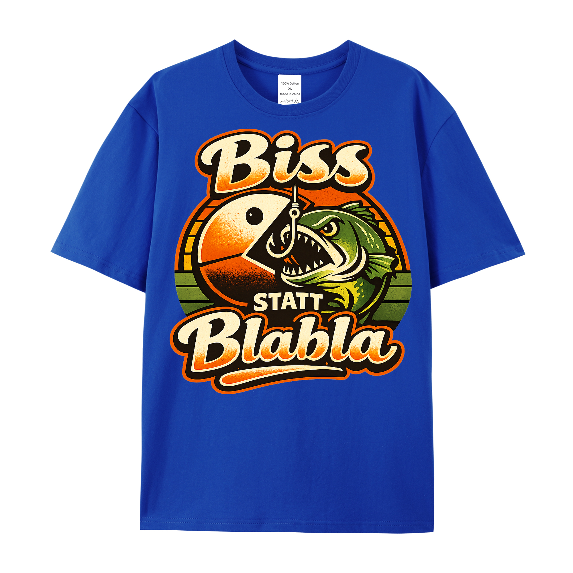t-shirt Biss statt Blabla Angler Edition