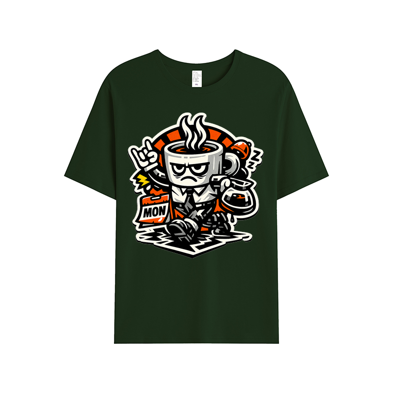 T-shirt Kaffeepanzer Montag: Start frei für den Büro-Alltag