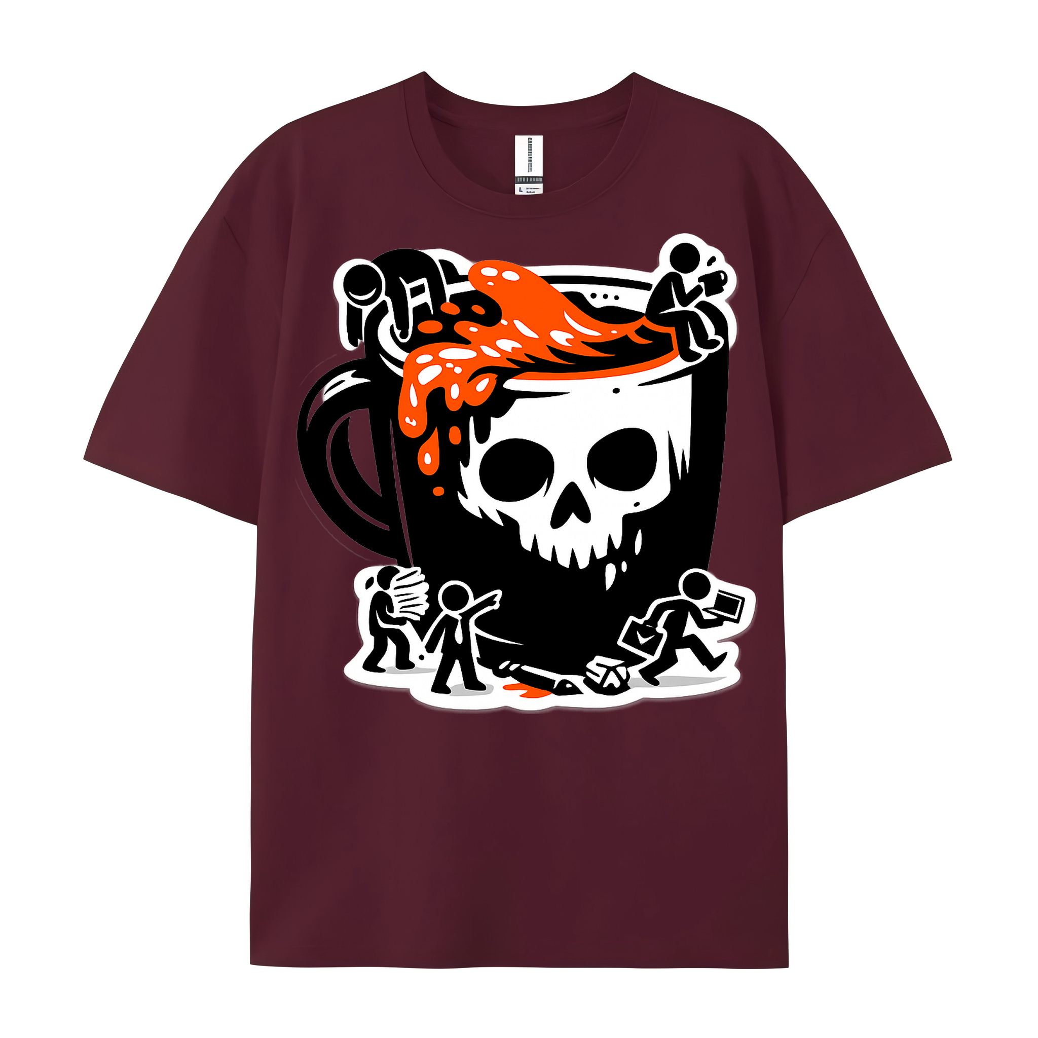 T-shirt Kaffee-Kollaps Kollegen Büro Alltag