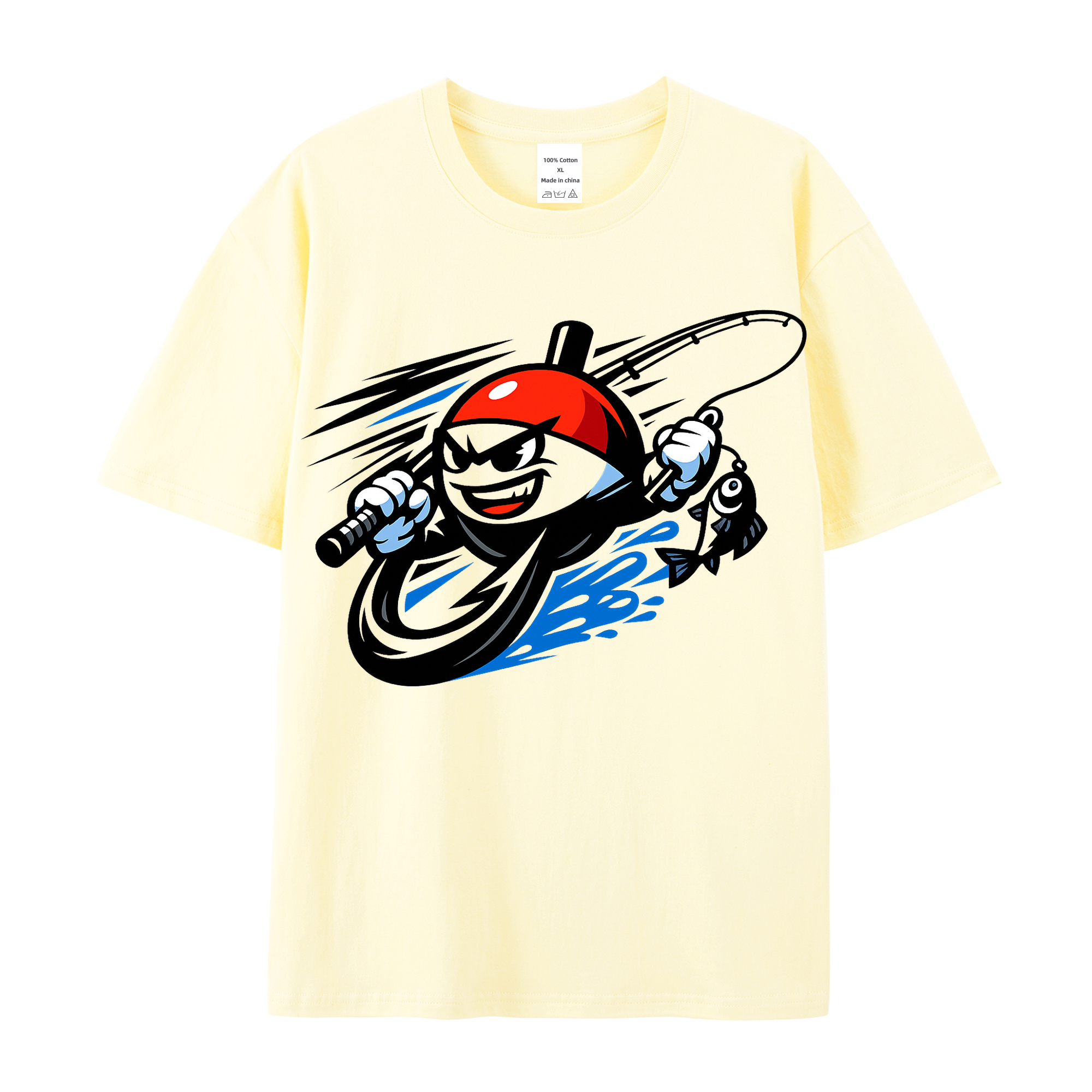 T-Shirt Angelglück am Wasser