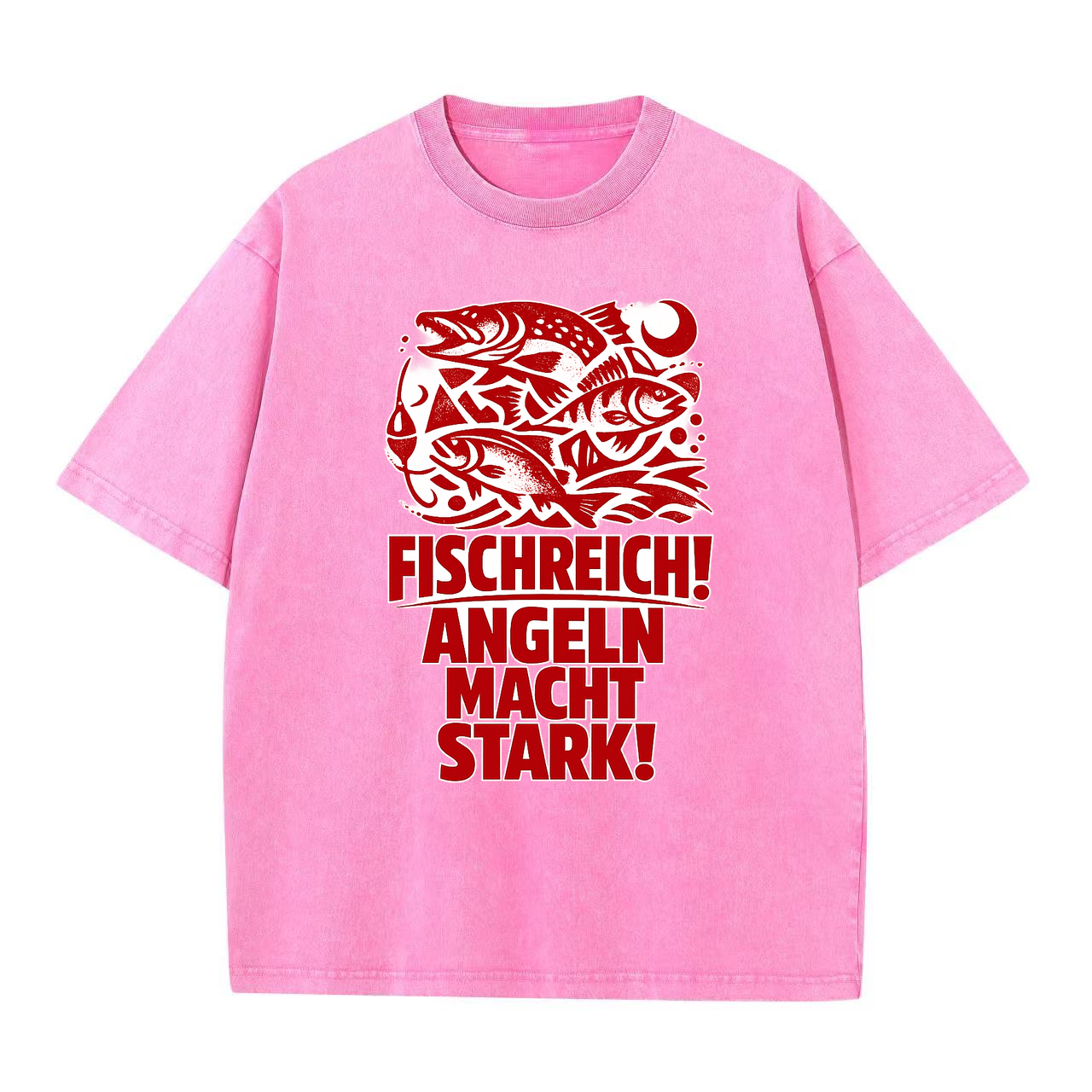 T-Shirt Anglerkraft: Fischreich & Stark!