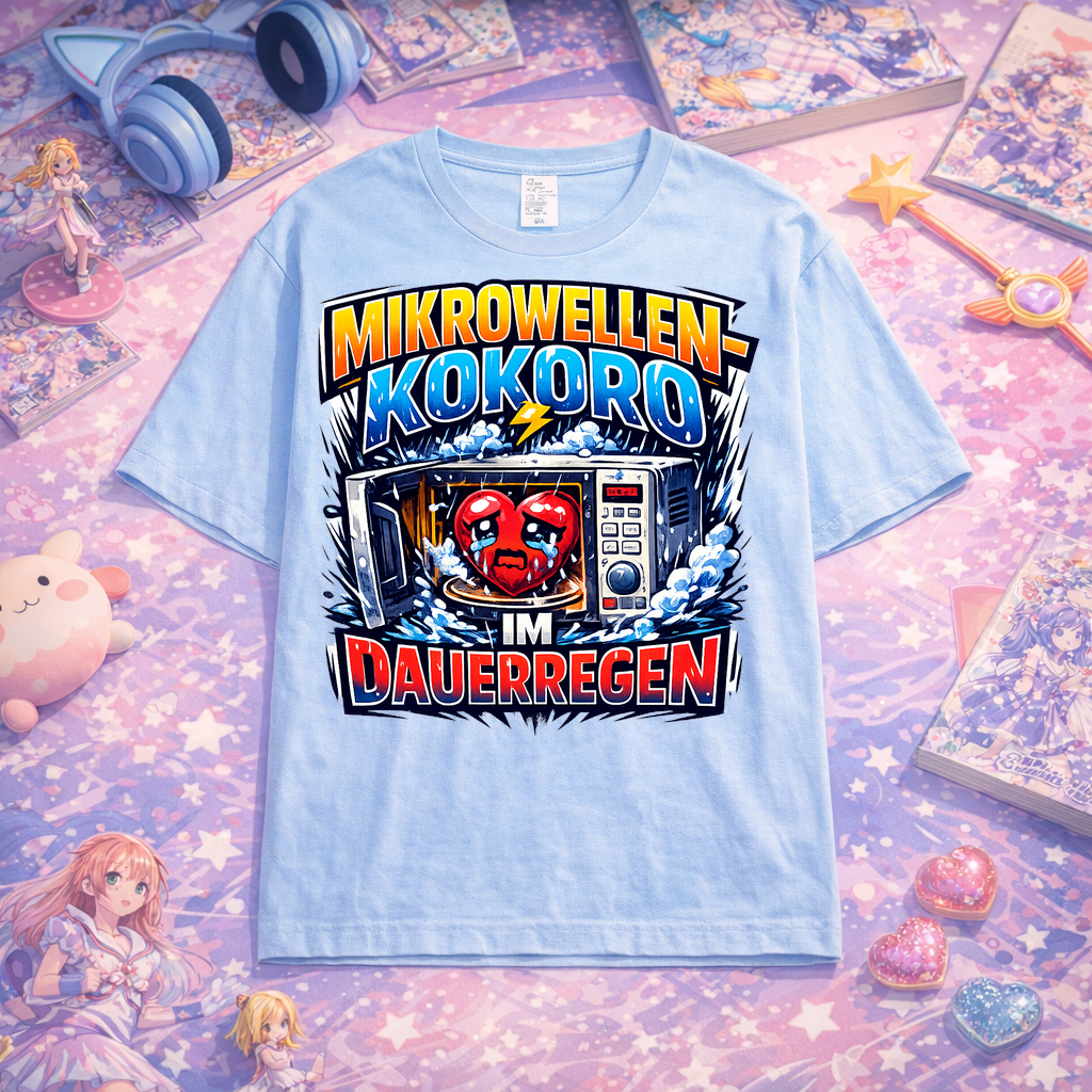 T-Shirt Mikrowellen-Kokoro im Regenflow