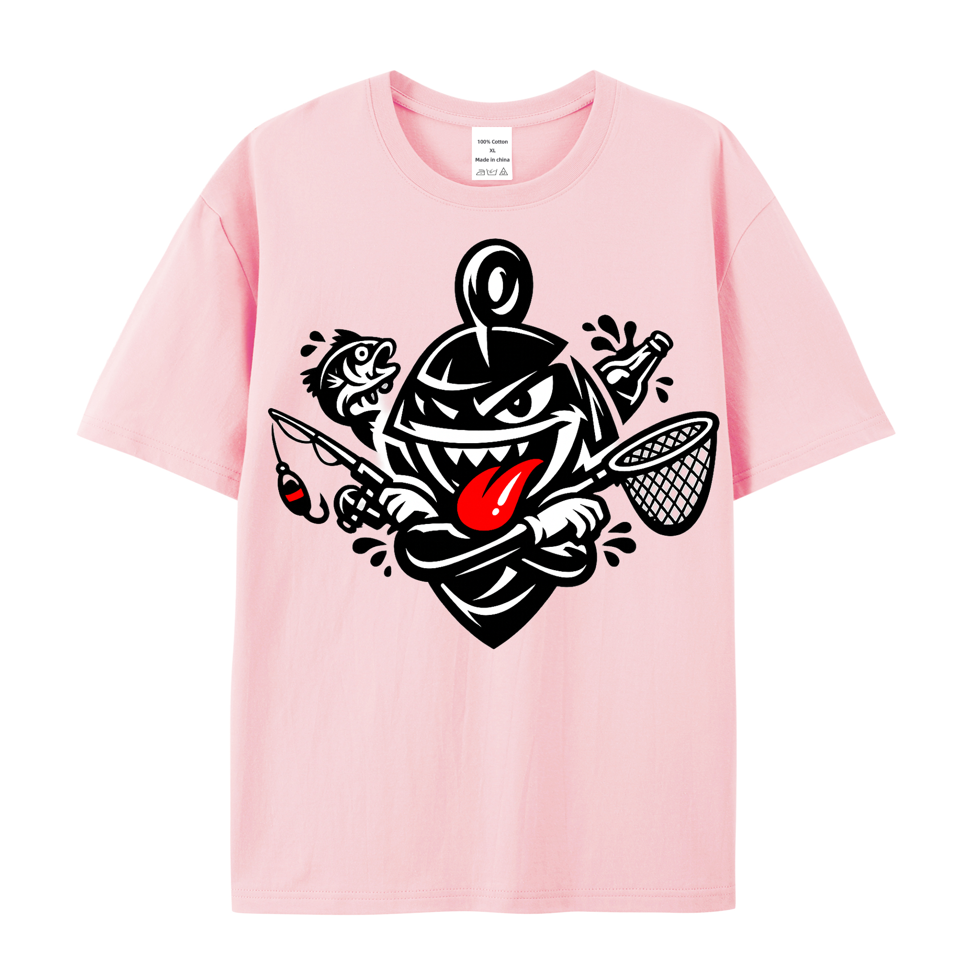 T-Shirt Angelglück am Wasser