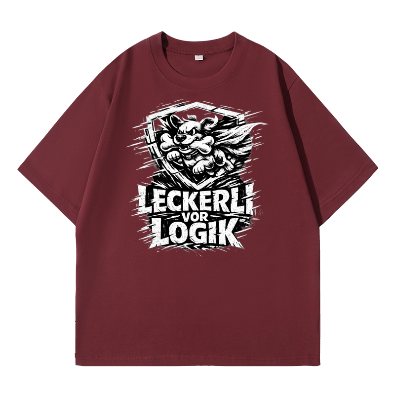 T-Shirt Leckerli vor Logik Hundeliebe