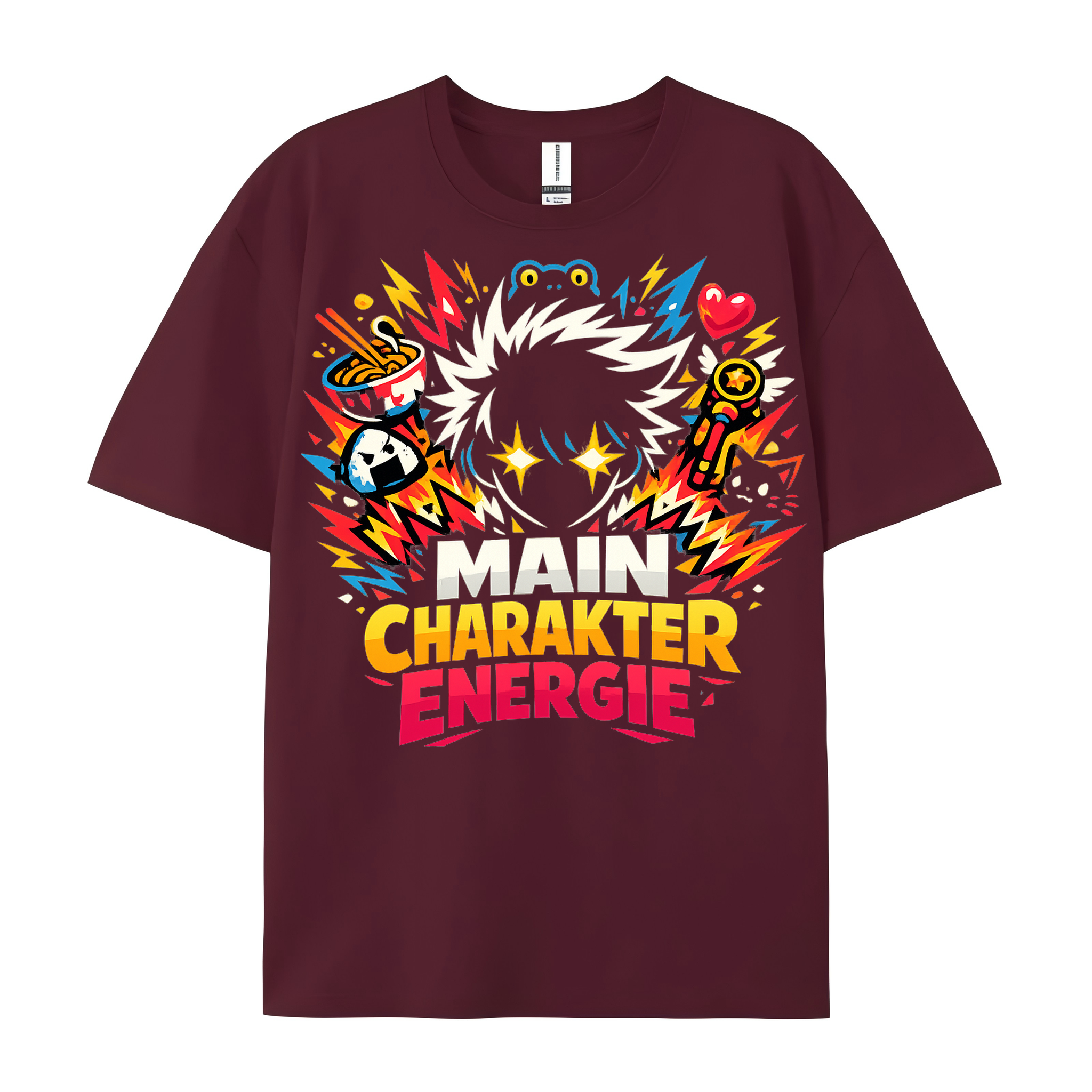 T-Shirt Main Charakter Energie Anime Vibes