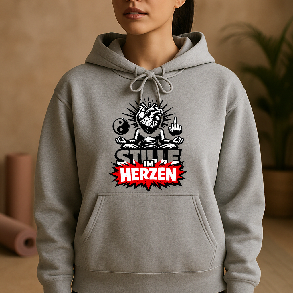 Hoodie Herzstille Yoga Yogi