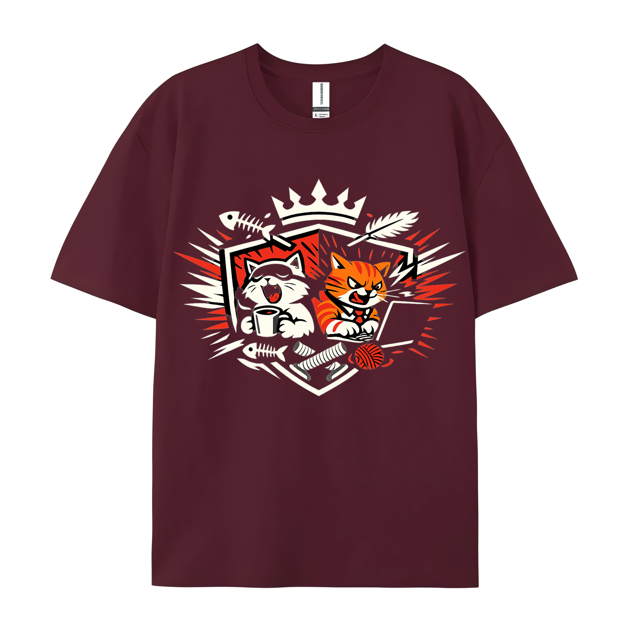 T-Shirt Katzenkönig Charm