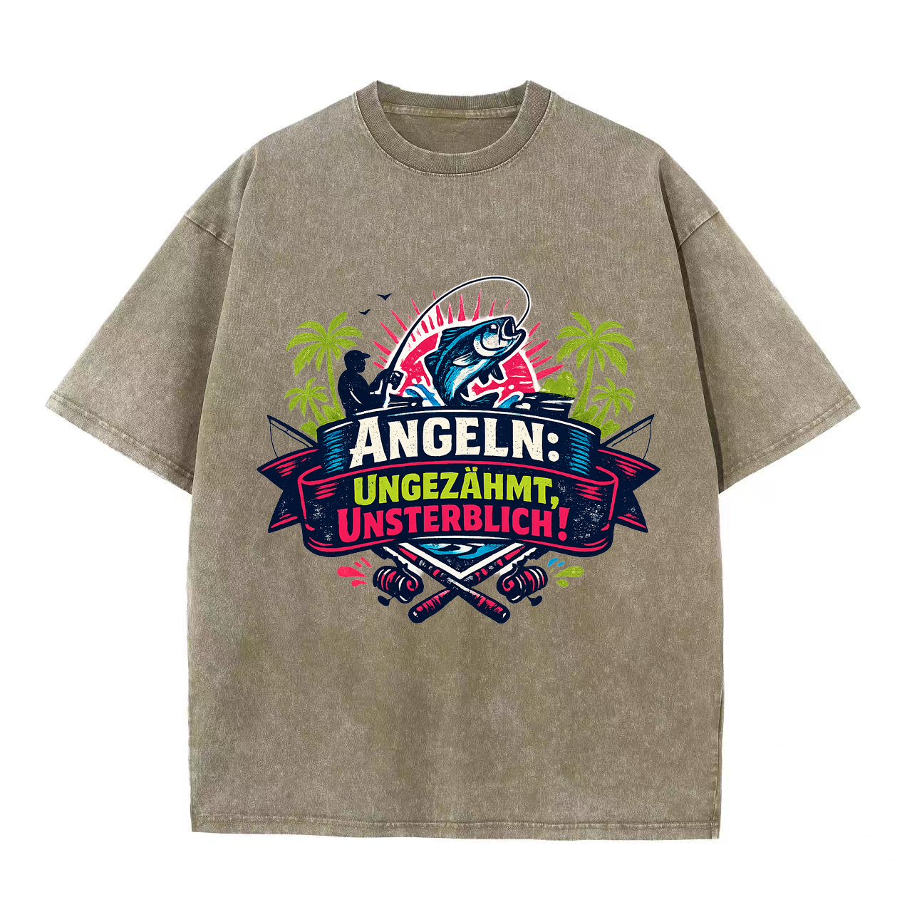 T-Shirt Anglerherz Ungezähmt