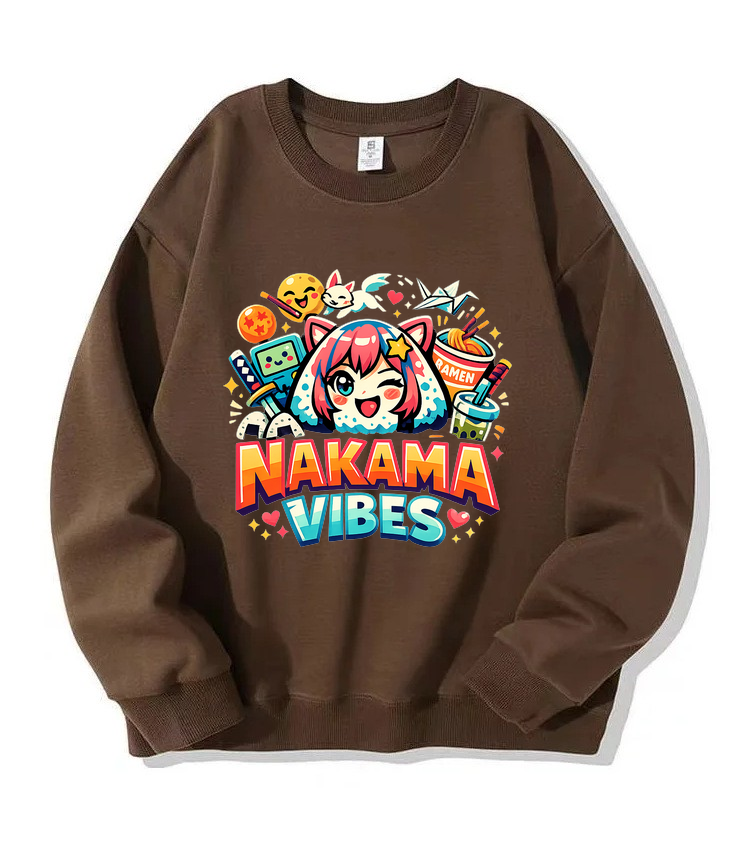 Sweatshirt Nakama Vibes – Anime Freundschafts-Style