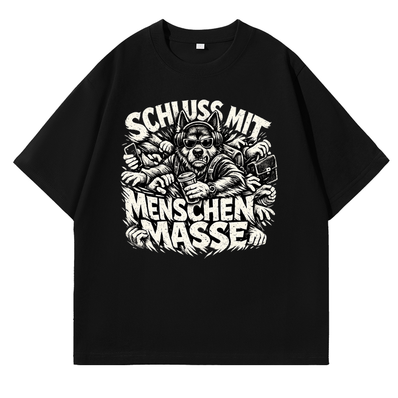 T-Shirt Schluss mit Menschenmasse Hundeliebe