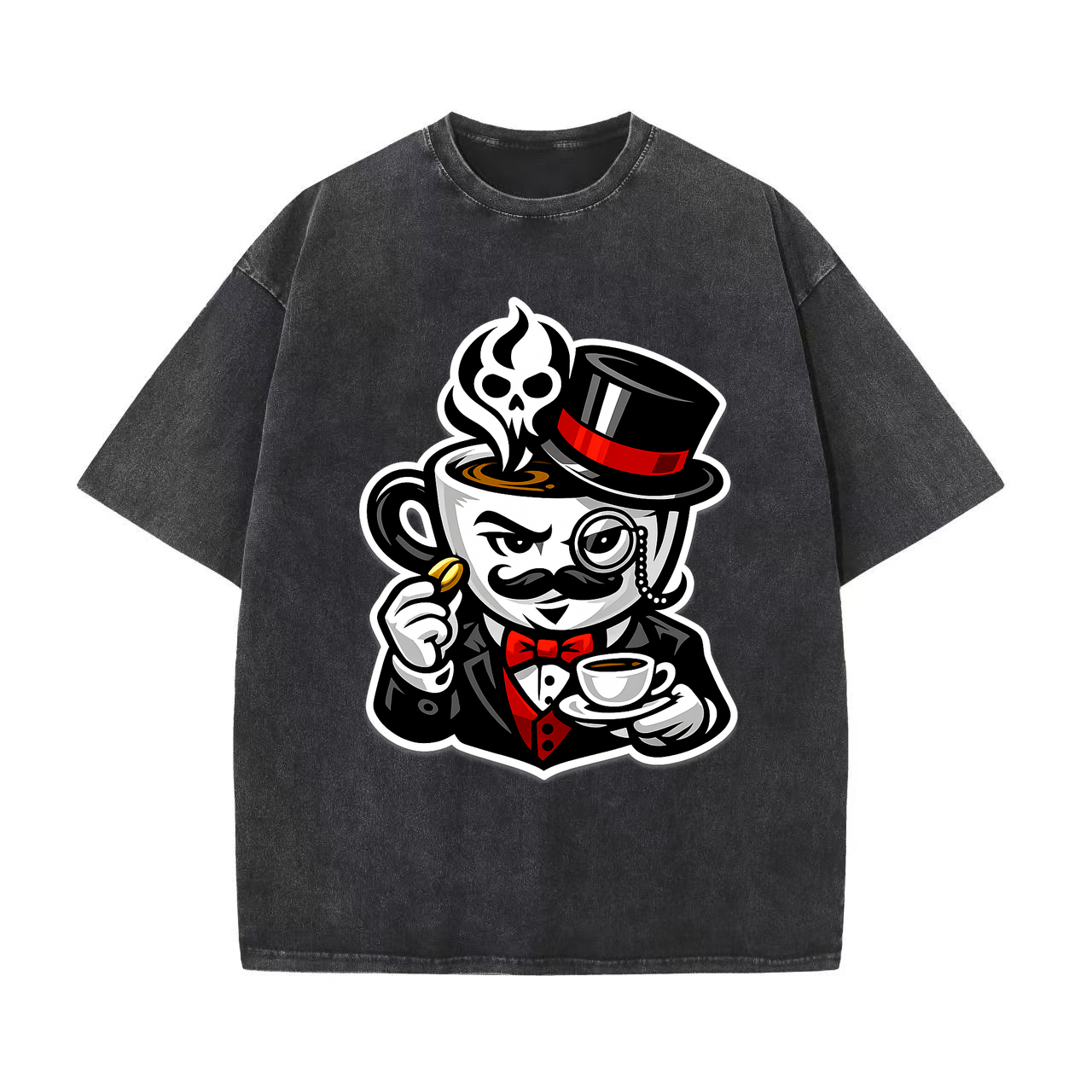 T-shirt Velvet Roast Crest – Kaffee-Liebhaber Motiv