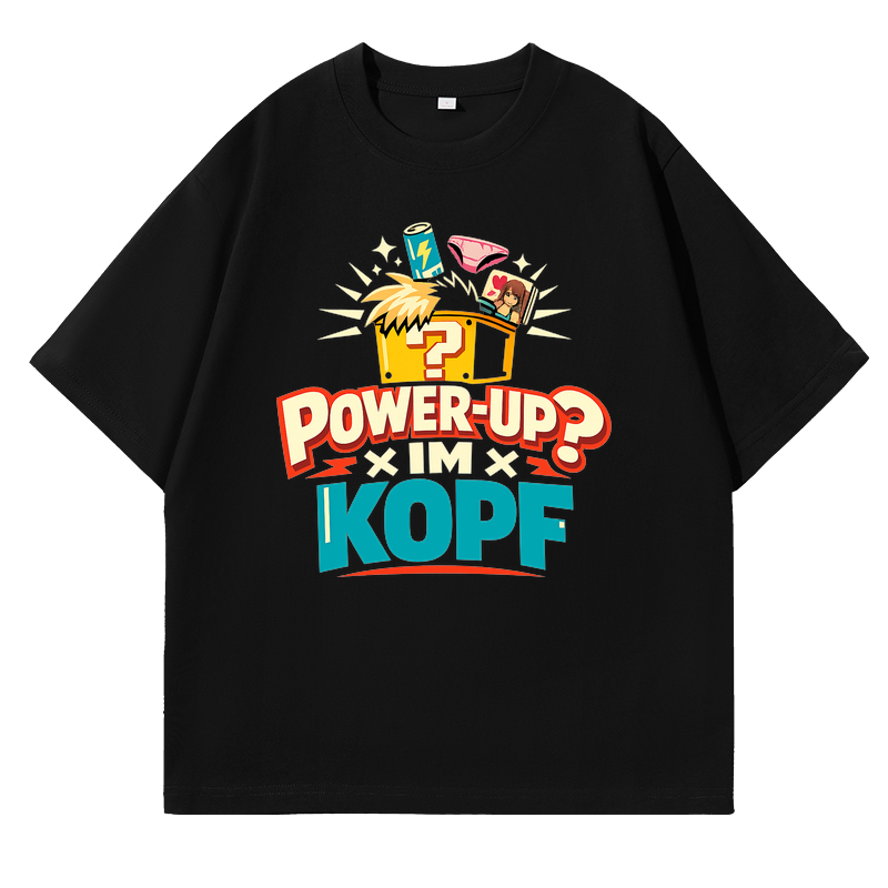 T-Shirt Power-Up Kopfkino Anime Style