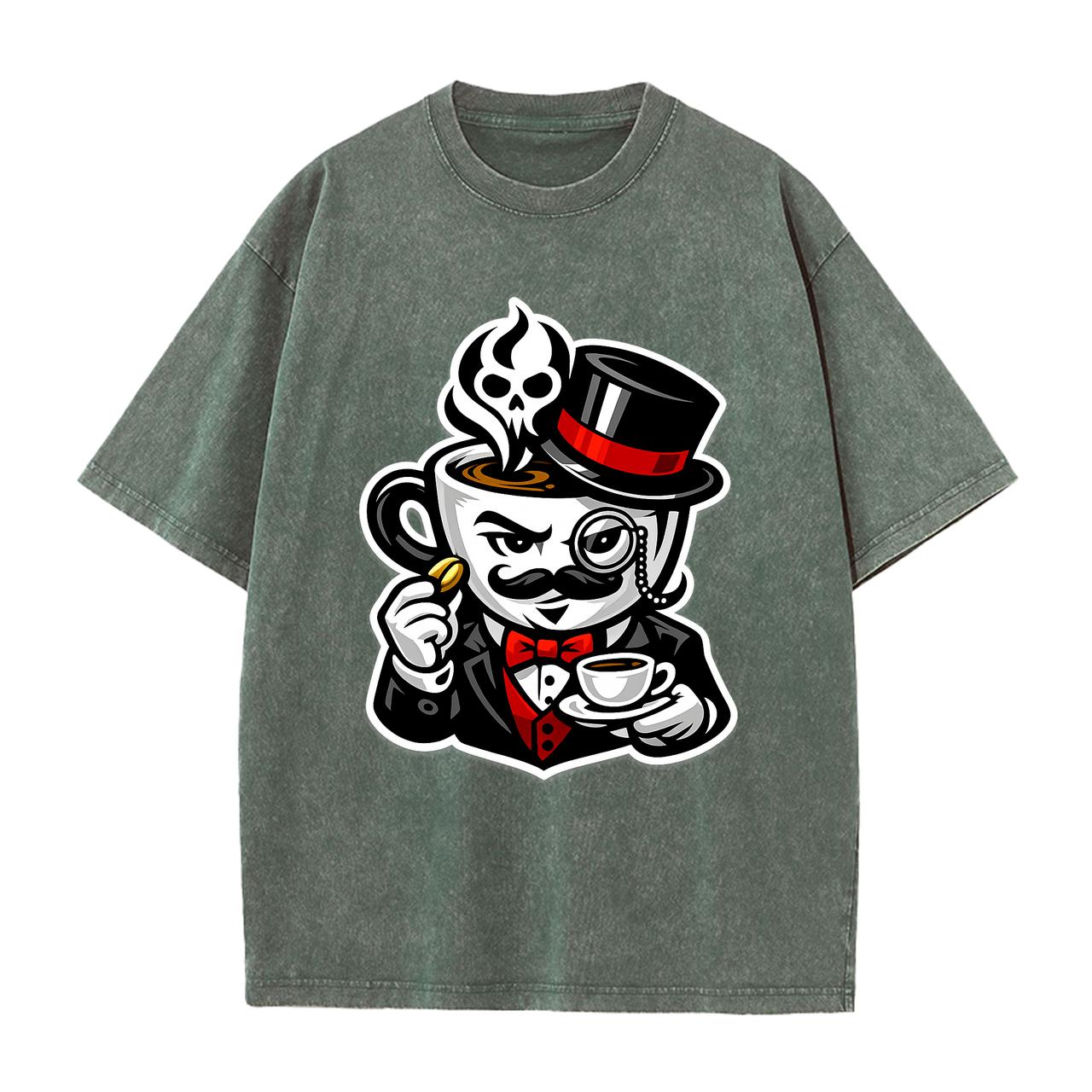 T-shirt Velvet Roast Crest – Kaffee-Liebhaber Motiv