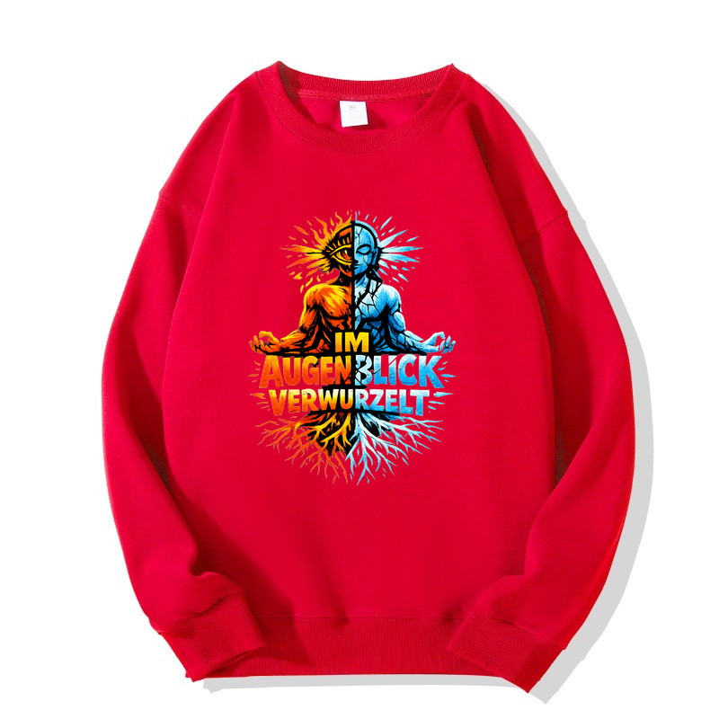 Sweatshirt Im Augenblick verwurzelt - Yoga Balance & Ruhe