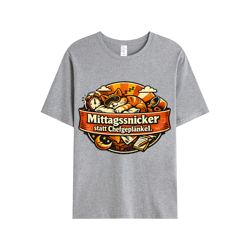 T-Shirt Mittagsnicker Katze Vibes