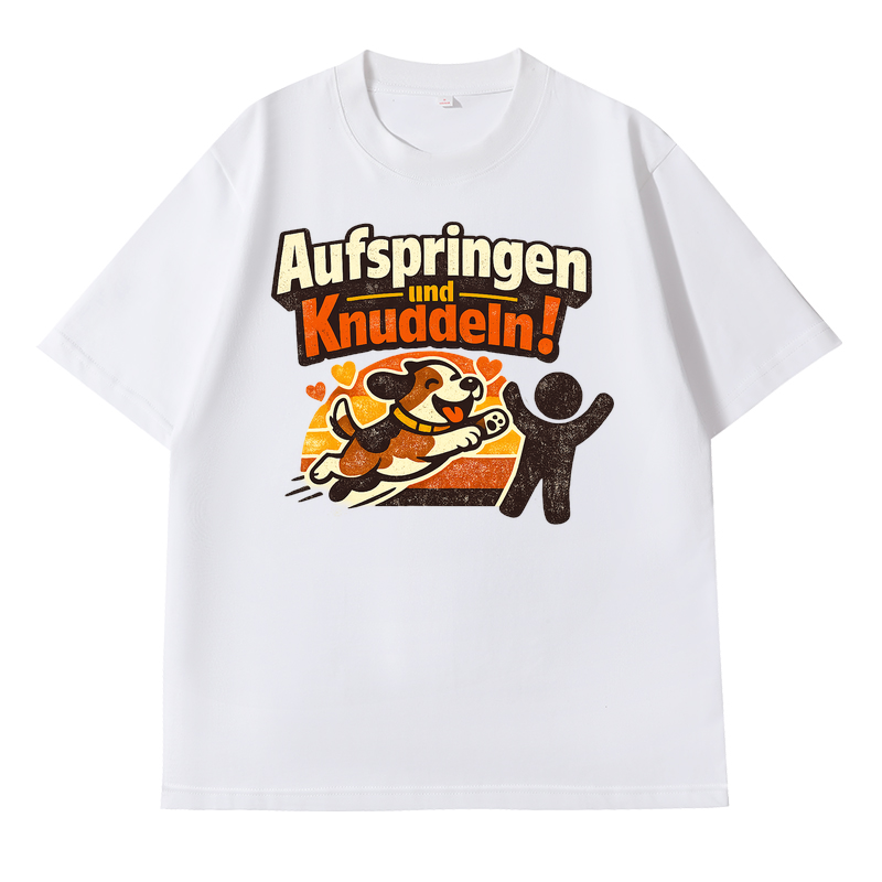 T-Shirt Kuschel-Moment für Hundefreunde