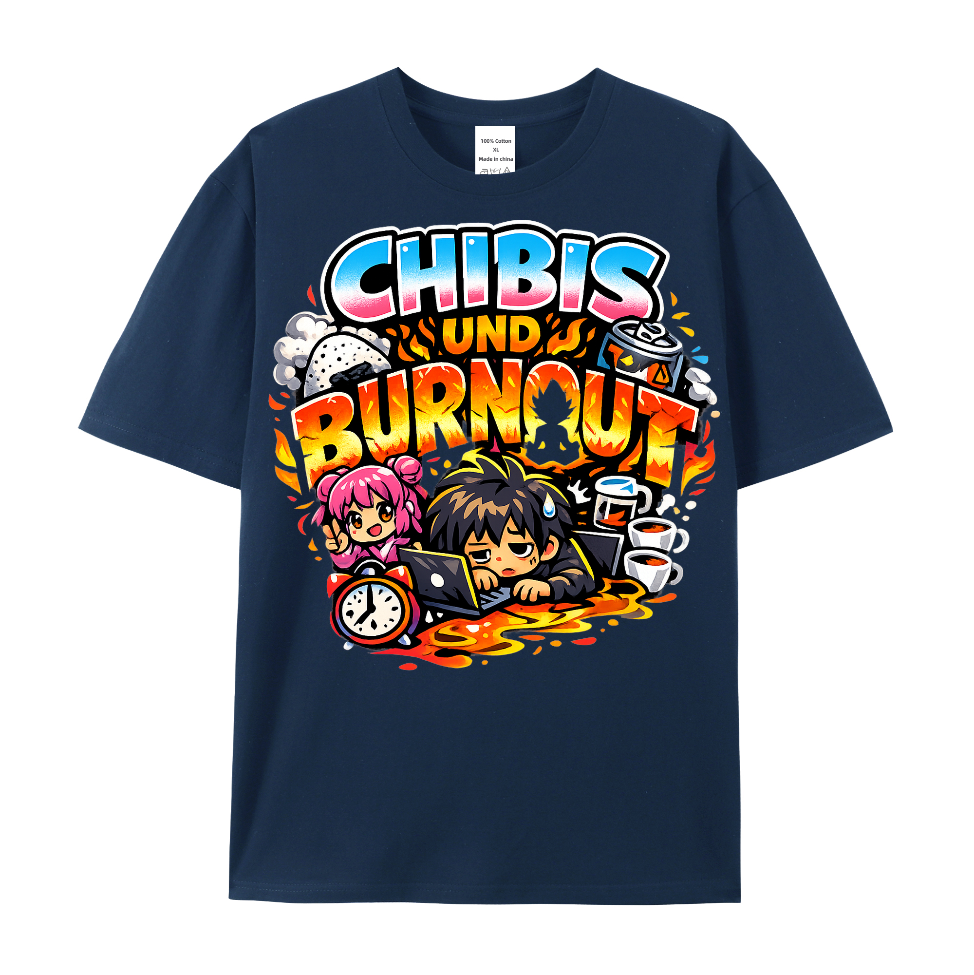 T-Shirt Chibi Burnout Burst