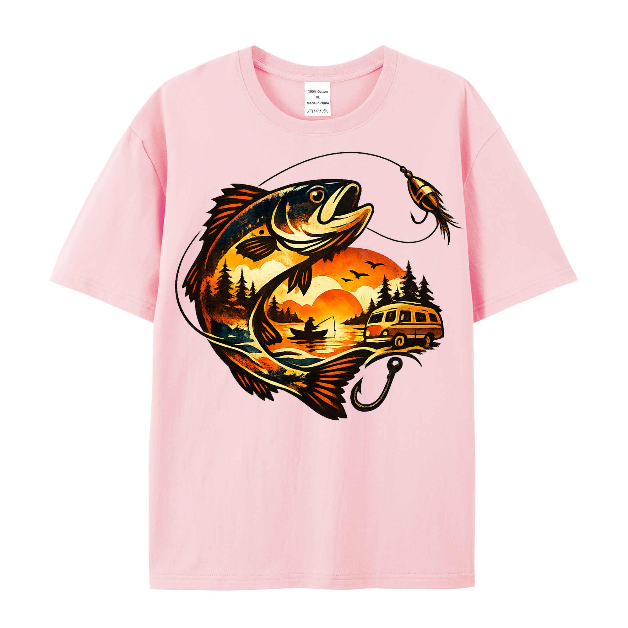 T-Shirt Anglerherz – Für die Liebe zum Wasser