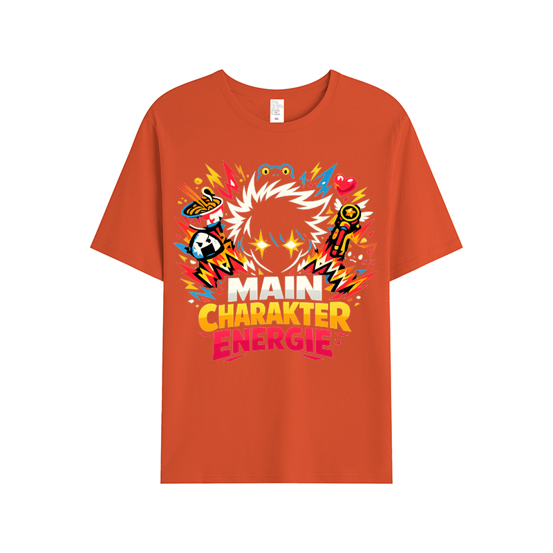 T-Shirt Main Charakter Energie Anime Vibes