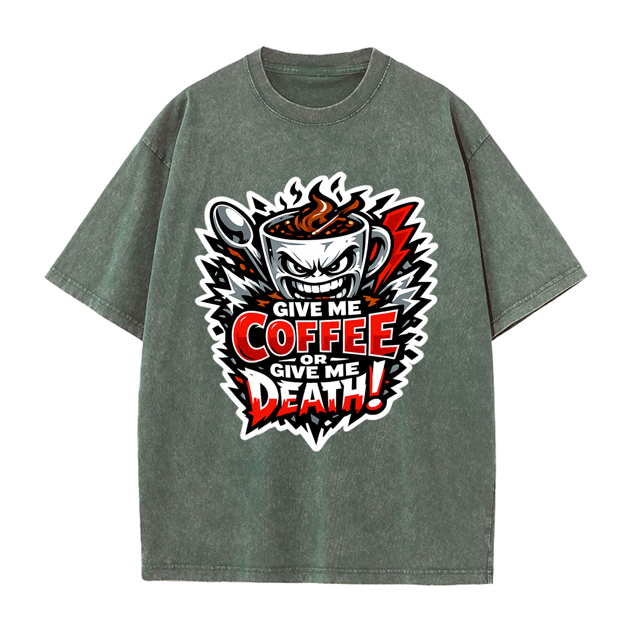 T-shirt Espresso Riot Emblem für Kaffee-Liebhaber