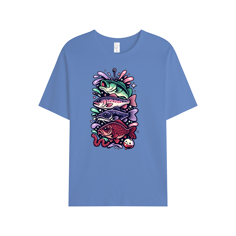 T-Shirt Anglerherz im Wellenrausch