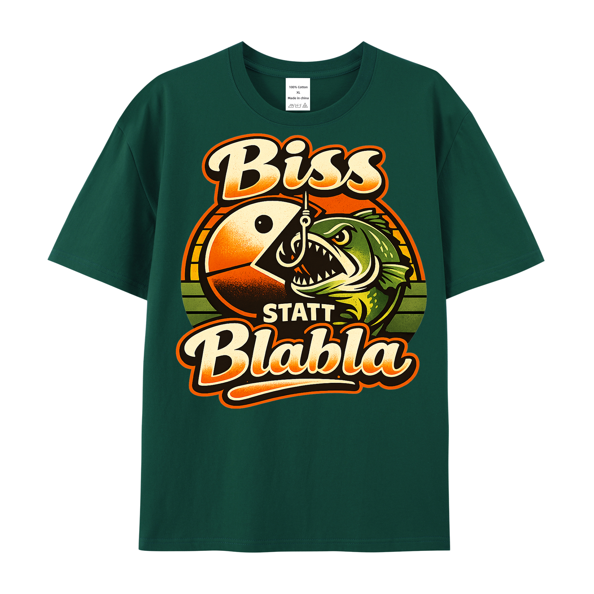 t-shirt Biss statt Blabla Angler Edition