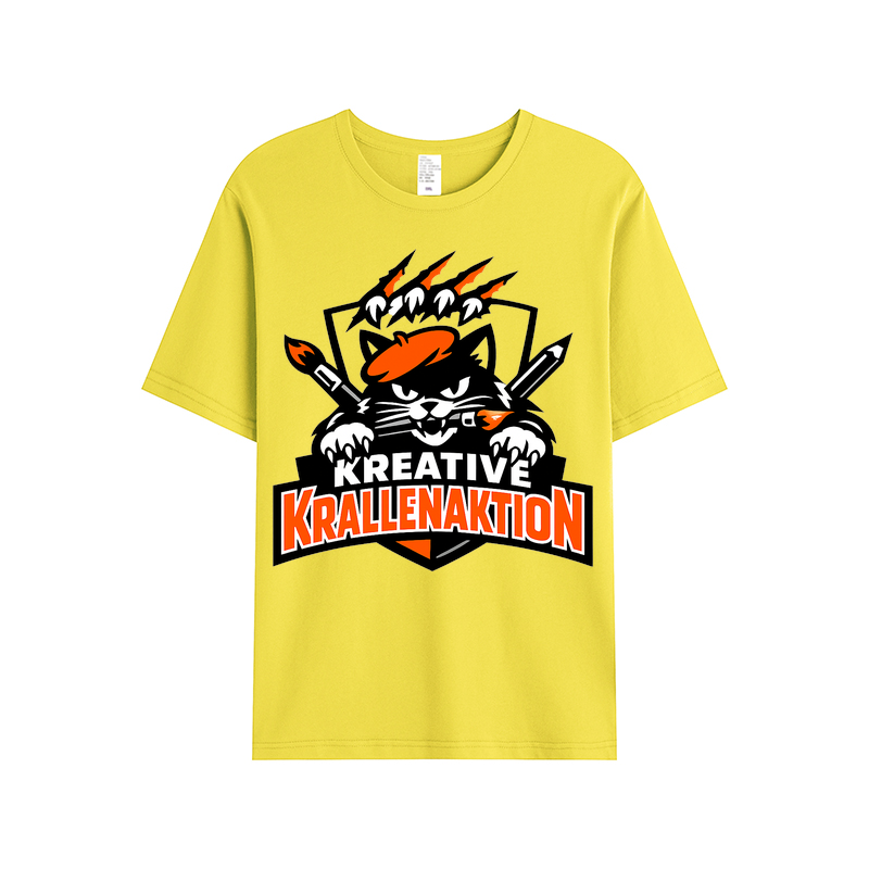 T-Shirt Kreative Krallenaktion Katze