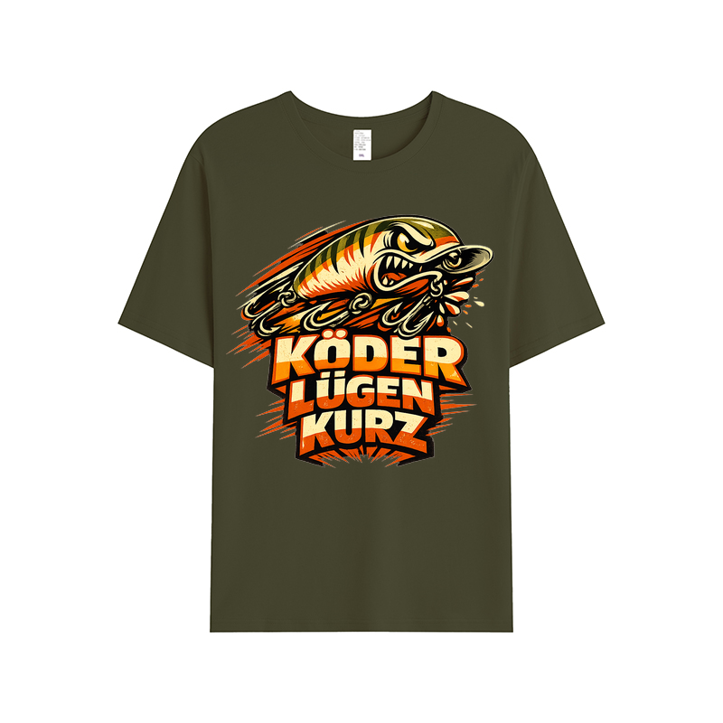 t-shirt Köder Lügen Kurz Angler Edition