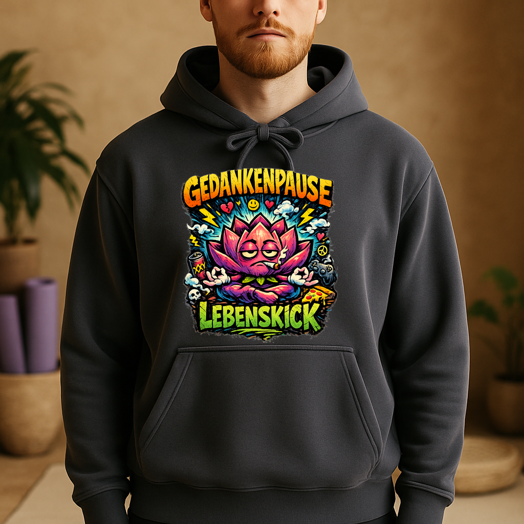 Hoodie Gedankenpause Lebenskick Flow Edition