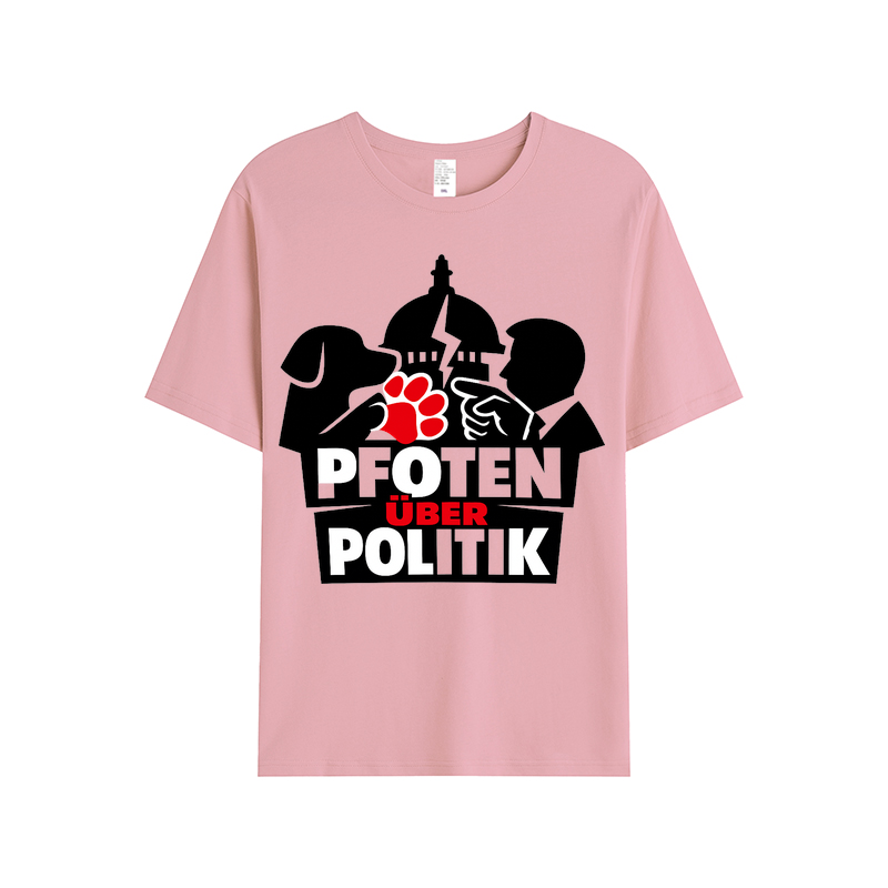 T-Shirt Pfoten über Politik Hundeliebe Edition