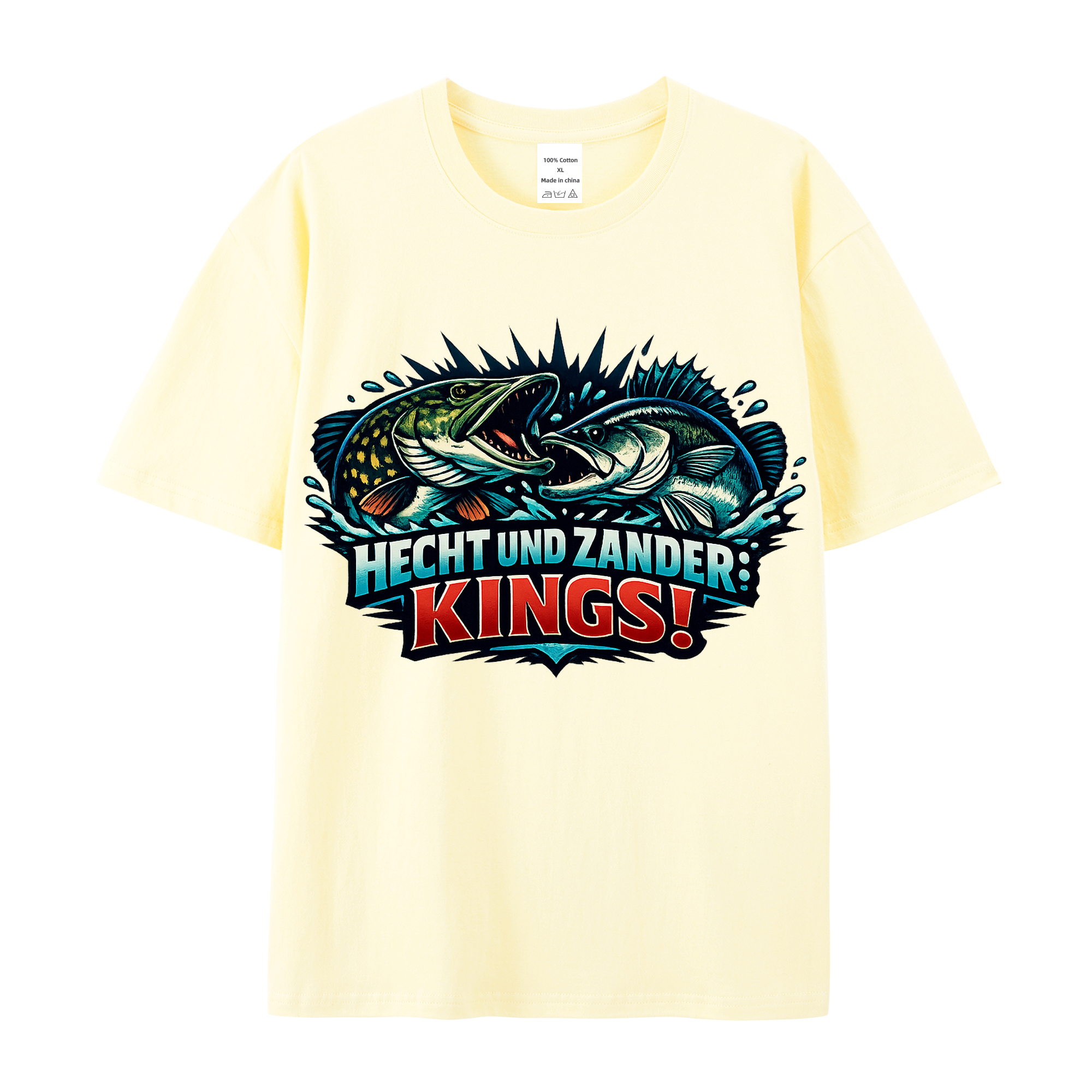 T-Shirt Angler-Könige: Hecht und Zander Style