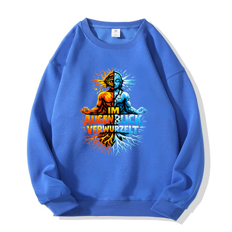 Sweatshirt Im Augenblick verwurzelt - Yoga Balance & Ruhe